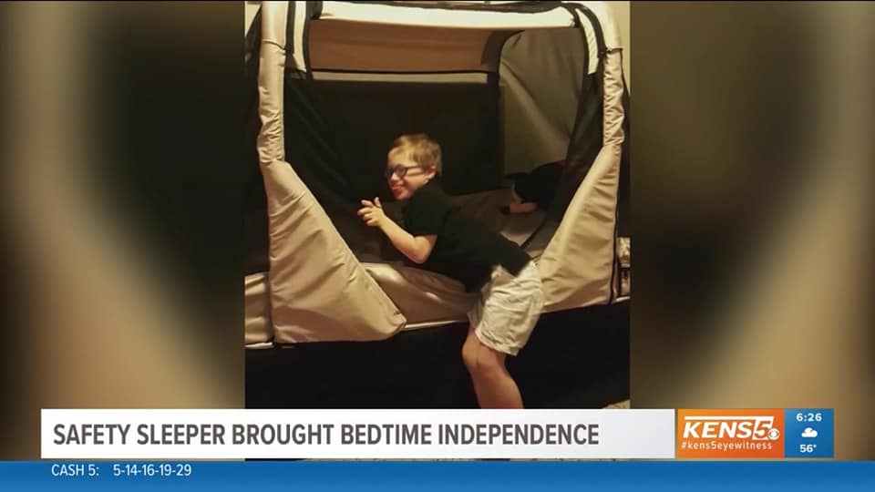 The Castellanos Share Luke’s Journey and How The Safety Sleeper has Helped Their Family. (VIDEO) KENS 5 & Kens5.com.