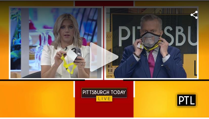 Pittsburgh Today Live – Tries out Abram’s Nation See Through Masks