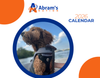 2026 calendar cover with a dog on a boat and Abram's Nation logo