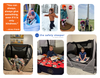 Collage of images featuring children in various settings with a safety sleeper product.